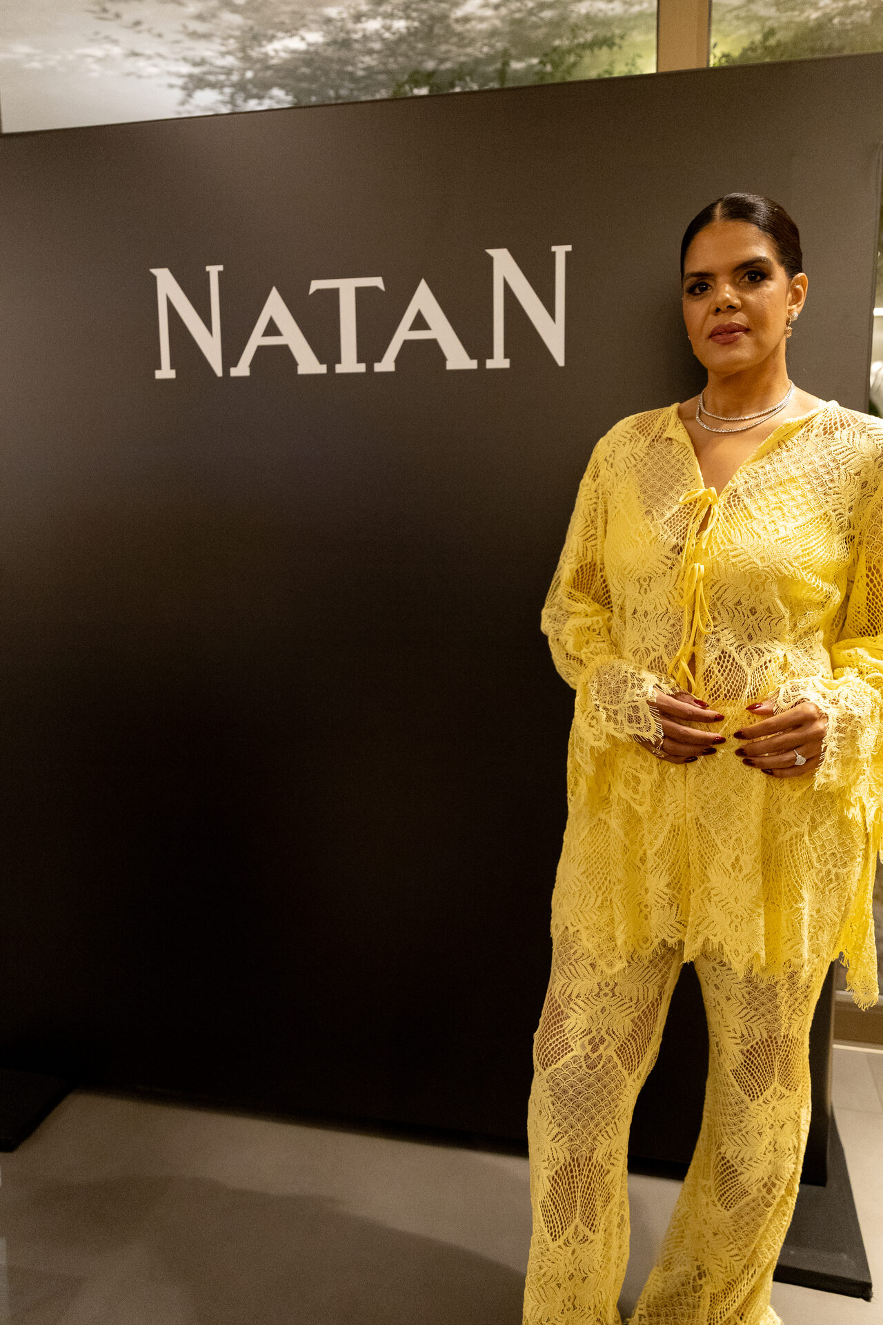 Ana Tomé durante o jantar exclusivo Natan